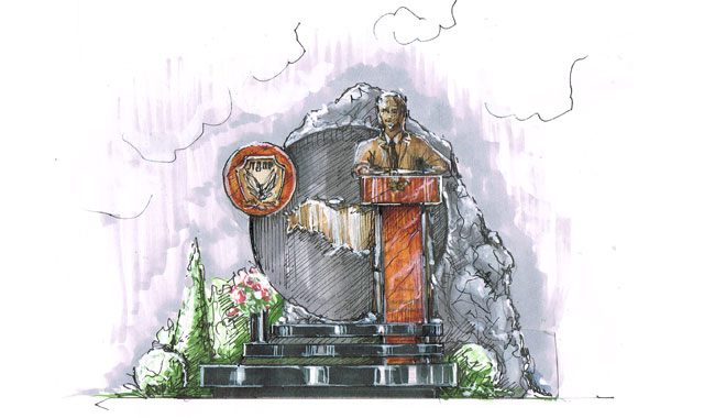 Авторский эскиз памятника 43